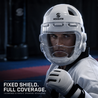 Casque de Taekwondo souple Woosung en promotion – Confort optimal pour l'entraînement de karaté et de Taekwondo