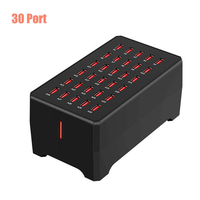 30 Portlu Akıllı USB Şarj Hub'ı Çok Hızlı Duvar Tipi Adaptör QC2.0 4A Çıkış Güçlü Priz Telefon AU/EU/US Oteller Okullar Mağazalar