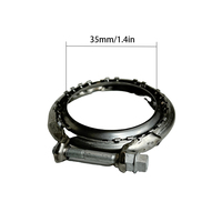 Collier de serrage pour tuyau d'échappement D35 en acier inoxydable 304, kit de fixation pour tuyau d'échappement de voiture 9809148680