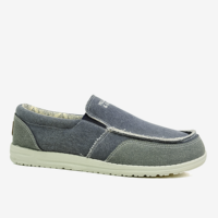 Mocassins et espadrilles d'été pour hommes, légers et respirants, en toile et denim, à enfiler, pour le travail, la conduite et la marche