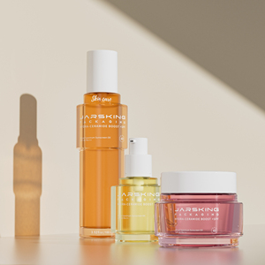 Set Perawatan Kulit dan Kemasan Kreatif 30ml 100ml 50g Logo Kustom Botol Pompa Serum Kosmetik Kaca Sentuhan Lembut Stoples Krim - Product Image 6