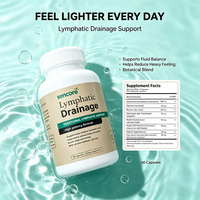 Complément de soutien lymphatique à base de plantes - Capsules détoxifiantes et stimulantes immunitaires pour adultes