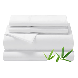 Juego de Funda de Edredón de Satén 100% Algodón para Hotel con Logotipo Personalizado Premium, Tejido Liso de 300 Hilos, Ecológico, Orgánico, Europeo Americano - Product Image 1