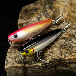 Lushazer tickbait דיג לפתות פיתיון קשה 2.5g 6 גרם משטח הליכה כלב לפתות פיתיון עיפרון צף פיתיון טרה מים מתוקים - Product Image 5