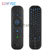 G60S PRO BT 2.4G Dual-Modus Smart-Maus Mini-Tastatur mit Hintergrundbeleuchtung Kabelloser Fernbedienung Sprachsteuerung Flugfunktion Kunststoff 10m Reichweite