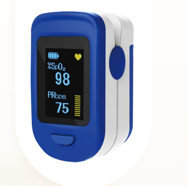 Clinical Diagnostic Medical Device Electric Pulse Oximeter with SpO2 Detector Blood Oxygen Monitor