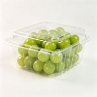 Boîte d'emballage transparente en plastique pour fruits et légumes, prix usine, pour l'emballage des raisins, des litchis, des cerises et des tomates