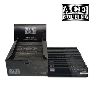 Papel de Liar OEM ACE Black Pack King Size, Libreta de Papel de Liar con 32 Puntas, Papel de Liar para Tabaco, Papel de Liar Personalizado - Product Image 2