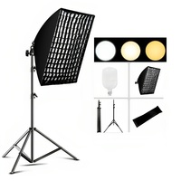 Kit de studio photo et vidéo avec boîte à lumière douce bicolore, trépied et support pour smartphone/appareil photo, idéal pour la beauté et le streaming en direct