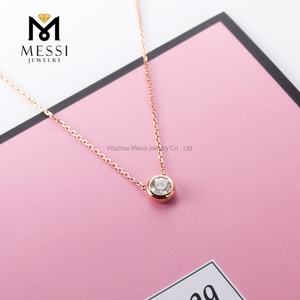 Pulsera de Oro MS-163 Messi Jewelry con Moissanita DEF VVS de 0.5 Quilates, Oro Sólido de 10k, 14k o 18k - Product Image 6