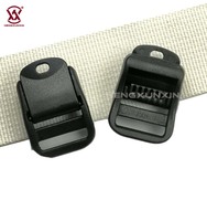 Boucles de réglage à glissière robustes en POM de 20 mm pour accessoires de sac à dos tactique, sangle de ceinture à verrouillage rapide
