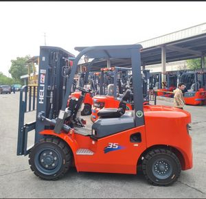 Heli truk Forklift CPC20 2Ton 3.8Ton LPG Diesel listrik daya 3m 6m Triplex tiang untuk gudang konstruksi Port logistik - Product Image 4