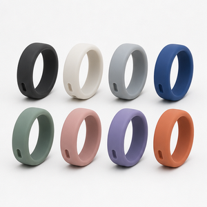 ชุดซิลิโคนกันลื่นสำหรับแหวน Oura Ring 4 Gen 3 จำนวน 8 ชิ้น ป้องกันรอยขีดข่วน เหมาะสำหรับออกกำลังกาย ยกน้ำหนัก กันเหงื่อ มี 8 สีตามทีม - Product Image 1