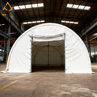 Abri de stockage en tissu et en acier galvanisé robuste SD2020, structure en acier galvanisé, auvent de conteneur en PVC, tente de stockage