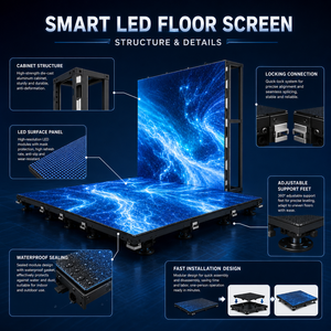 หน้าจอ LED แบบอินเทอร์แอคทีฟ P2.97 รองรับน้ำหนัก 2 ตัน ทนทาน สำหรับพื้นที่การใช้งานหนาแน่น เช่น ห้างสรรพสินค้า นิทรรศการ และเวที - Product Image 5