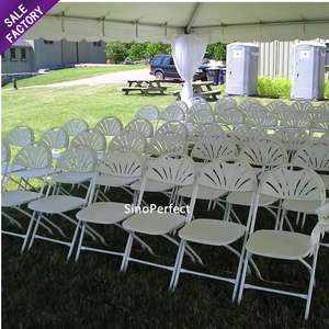 Chaise Napoléon pliable en plastique blanc PP pour banquet, fournisseur de Foshan - Product Image 6