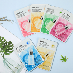 Private Label Essence Facial <strong>Mask</strong> 6 Flavors <strong>Serum</strong> Whitening Moisturizing Acne Anti-Aging Sheet <strong>Face</strong> <strong>Mask</strong> - Product Image 2