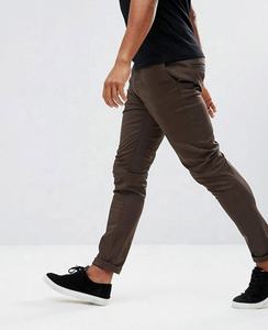 Pantalones de tela sólida elásticos informales de verano para hombre, estilo de negocios cómodo con diseño bordado de cintura alta - Product Image 4