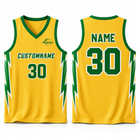 Maillot de basketball personnalisé pour lycée, sublimé, pour jeunes, respirant, pour l'entraînement, pour les équipes universitaires et les clubs