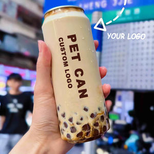 กระป๋องพลาสติก BSBH 500 มล. สำหรับเครื่องดื่ม โซดา กาแฟเย็น เบียร์เย็น ขวดพลาสติก PET - Product Image 3