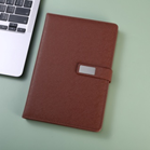Cuaderno pequeño con hebilla de parche A5 Cuaderno de oficina de negocios Logotipo impreso de cuero suave - Product Image 5