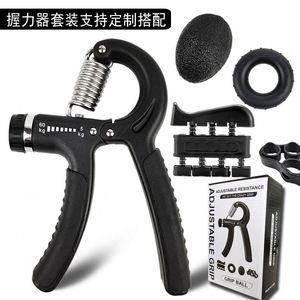 Ensemble d'entraîneurs de force de préhension pour la rééducation des mains, comprenant cinq exerciteurs de doigts en silicone - Product Image 2