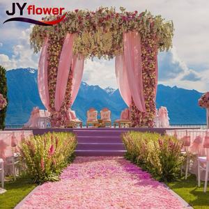 JY Vente en gros de fleurs artificielles au toucher réel, Phalaenopsis, élégante <span class=keywords><strong>orchidée</strong></span> aux lèvres rouges pour la décoration de la maison et des mariages - Product Image 1