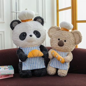 CHIQUE Série Enseignants de Pâtisserie de Dessin Animé, Jouets en Peluche Ultra Doux Ours et Koala, Accessoires de Chef, Anniversaire, Vente en Gros - Product Image 5