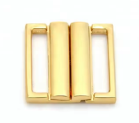 Conector de hebilla para sujetador de ropa interior, Clip de cierre de logotipo personalizado de gama alta, cierre de ropa de playa, accesorios de Metal para Baño