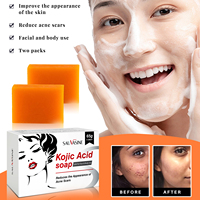 Savon à l'Acide Kojique Blancheur en 7 Jours, Cosmétiques Éclaircissants pour la Peau, Savon Corporel Blanchissant et Éclaircissant pour le Visage, Marque Privée