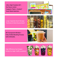 Distributeur automatique de smoothies aux fruits pour extérieur et intérieur, avec logo personnalisé, en métal, avec boîte lumineuse SDK, Plug & Play, pour événements et marchés, usine OEM ODM