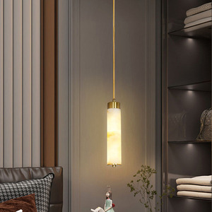 Đá cẩm thạch tự nhiên phòng ngủ đầu giường Đèn chùm khách sạn <span class=keywords><strong>B</strong></span>ắc Âu <span class=keywords><strong>B</strong></span> & <span class=keywords><strong>B</strong></span> Bar thiết kế lối vào đèn mặt dây chuyền nhỏ - Product Image 3