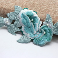 Patch fleur brodée 3D Beau fer à repasser
