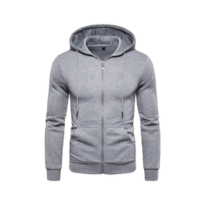 Cardigan d'hiver pour hommes Sweat à capuche doublé de style européen américain avec conception de paragraphe de base 100% coton pour la mode - Product Image 4