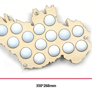 Support de marqueur de balle de golf, support de tees tendance, amusant, personnalisé, petit étui facile, grand support vertical pour équipement de golf, pour chariot de golf et support en bois - Product Image 2