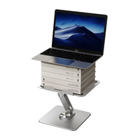 Support portable pour ordinateur portable en métal P30 pour bureau, hauteur réglable, base rotative à 360°, support ergonomique pour ordinateur portable, travail collaboratif