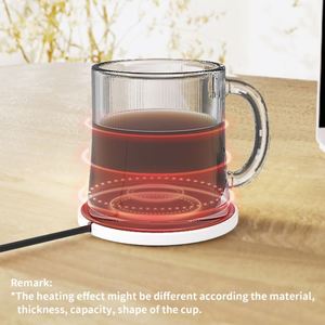 USB Warmer Heater USB Mug Heater Coffee Cup and Travel Mug Warmer Keep Drink Warm Heating Coaster Cartoon USB Cup Heater - Product Image 3