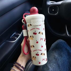 Xcup Insulated Water <b>Bottle</b> 500Ml Stainless Steel With Straw For Students And Women - Product Image 3