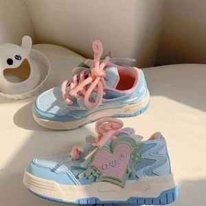 Chaussures de skate polyvalentes et tendance pour femme, modèle été 2026, style Mandarin Duck, à semelle épaisse et rehaussante - Product Image 6
