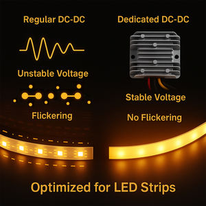 Convertisseur DC-DC à tension de sortie constante stable, optimisé pour les bandes LED, entrée 24V 36V, sortie 12V 20A pour convertisseur DC - Product Image 2