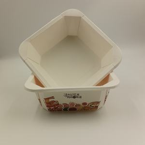 Boîte à emporter biodégradable, octogonale, carrée, rectangulaire, en kraft, pour salade, avec impression - Product Image 2