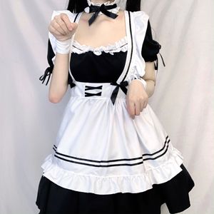 Disfraz de Sirvienta de Nikki Lolita, Tallas S-4XL, Color Vino Tinto, Disfraz de Cosplay, Juego de Rol de Anime - Product Image 1