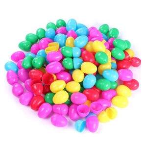 Online hot sale 2.35" 6cm Bright Colors plastic fillable easter eggs