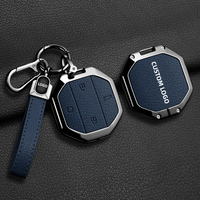 Convient pour Jetour Key Fob Case pour Freelander 2025, Traveler, Shanhai T1, T2 - Metal Key Cover with Buckle
