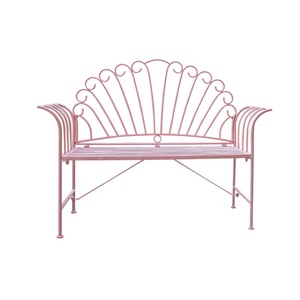 Garden <strong>Outdoor</strong> <strong>Storage</strong> <strong>Bench</strong> Patio <strong>Benches</strong> Design Wrought Iron New in Pink Color <strong>Outdoor</strong> Furniture OEM/ODM 100PCS Modern - Product Image 1