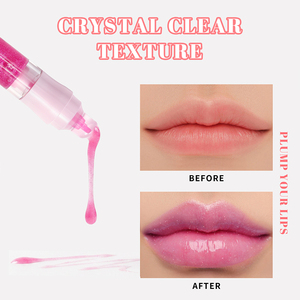 Huile à lèvres transparente végane à marque privée, hydratante et repulpante, <span class=keywords><strong>gloss</strong></span> <span class=keywords><strong>transparent</strong></span> brillant à la <span class=keywords><strong>rose</strong></span>, <span class=keywords><strong>gloss</strong></span> à lèvres personnalisé - Product Image 5