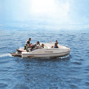 Bateau à moteur Cruiser, coque en fibre de verre, moteur hors-bord, alimenté à l'essence, bateau de divertissement, style professionnel - Product Image 1