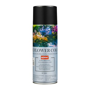 Aerosol de pintura de flores de secado rápido, 450ml, para flores frescas reales, Rosa Blanca - Product Image 1