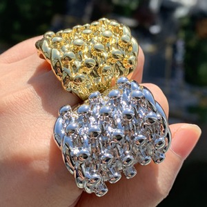 틈새 디자인 18K 금도금 불규칙한 모양의 밴드 손가락 반지 남성용 - Product Image 1