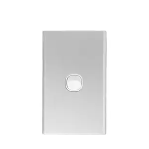 Placa de interruptor de pared eléctrico estándar australiano, OEM/ ODM, diseño de fábrica, marca propia, Mass 5 Gang